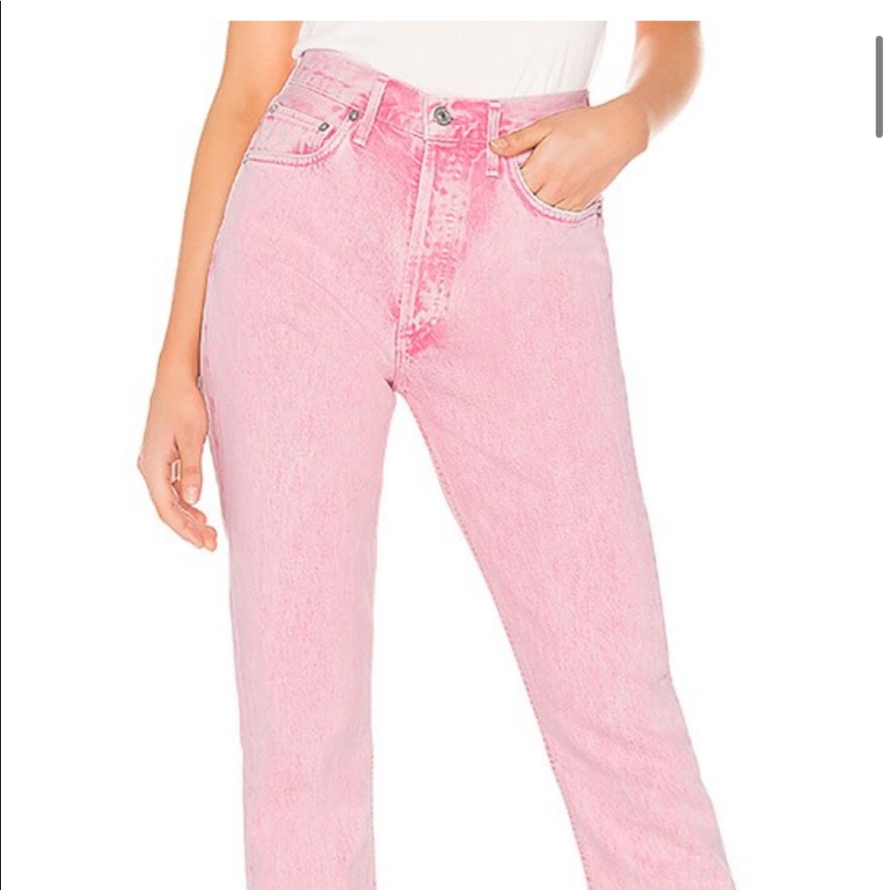 Agolde Riley High Rise Crop Straight Jean